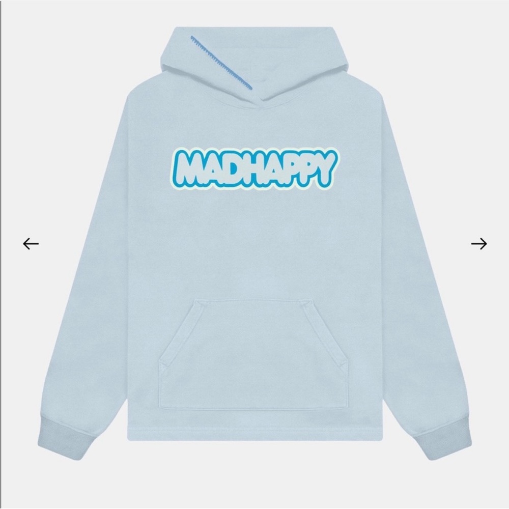Madhappy Bubblegum Bubble Letter Light Blue Hoodie